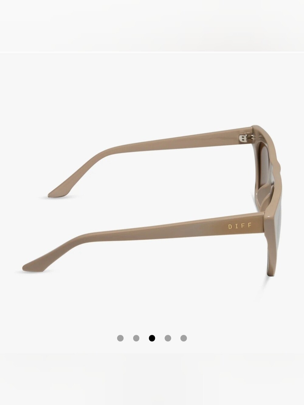 NIB! DIFF Eyewear, Almond Silver Flash Sunglasses, MSRP $108 - Picture 4 of 11